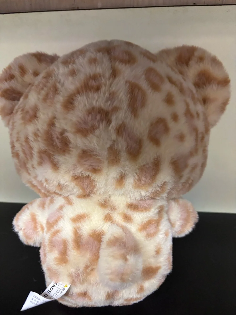 Hello Kitty Leopard-Pattern Plush with Hot Pink Bow